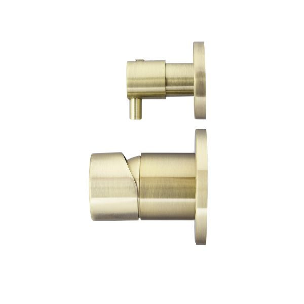 Meir Pinless Round Wall Mixer with Diverter Tiger Bronze