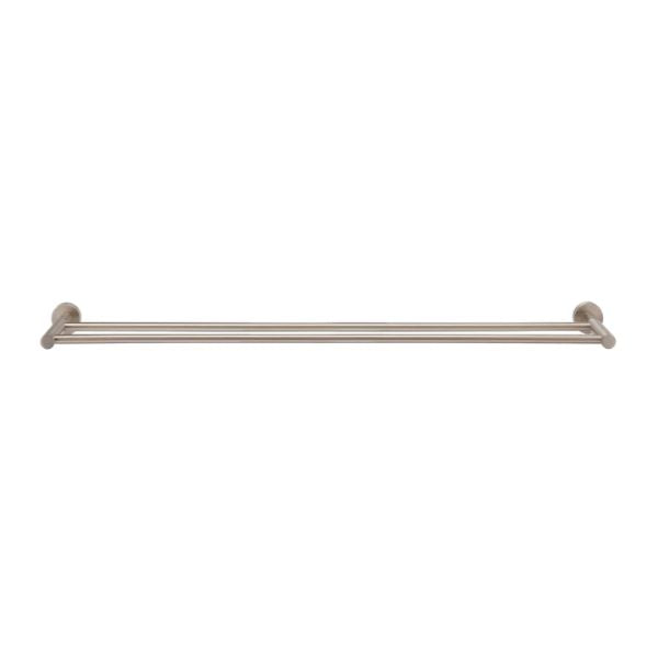 Meir Round Double Towel Rail 900mm Champagne