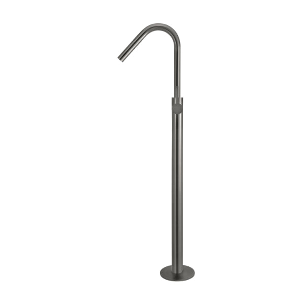 Meir Freestanding Round Bath Mixer with Hand Spray - Shadow