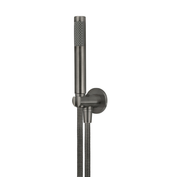 Meir Round Hand Shower on Fixed Bracket Shadow - The Blue Space