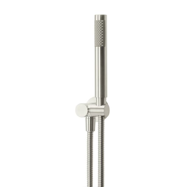 Meir Round Shower on Bracket - Brushed Nickel - The Blue Space