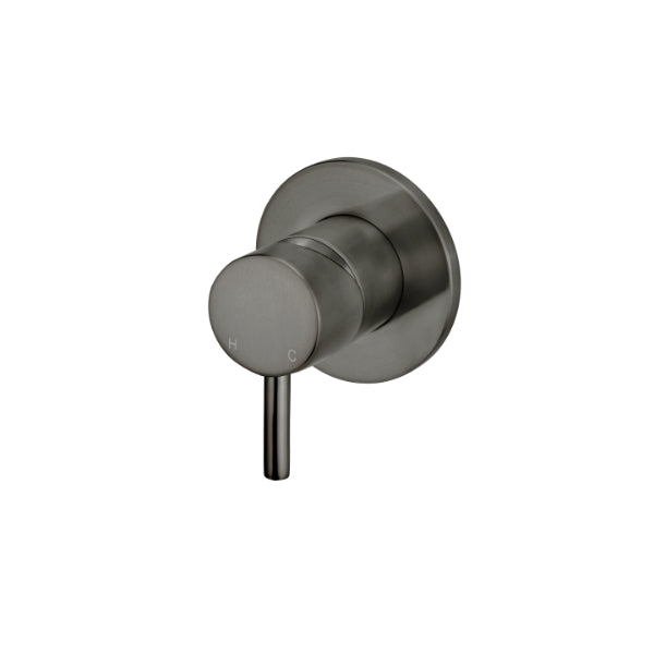 Meir Round Wall Mixer Short Pin Lever Shadow - The Blue Space
