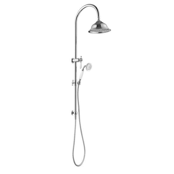 Modern National Bordeaux Twin Shower System Chrome