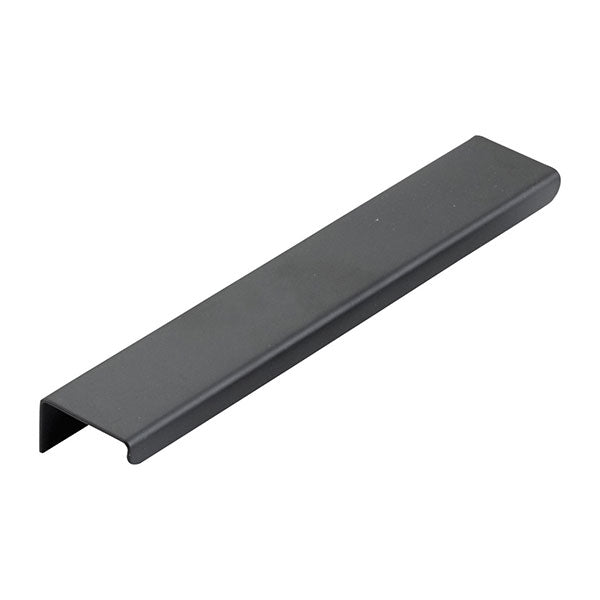 Momo Handles Ferrara Lip Pull 160mm Matt Black - The Blue Space