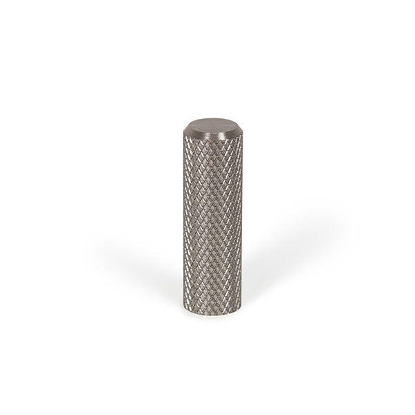 Momo Handles Graf Knurled Cylinder Knob 10mm Dull Brushed Nickel