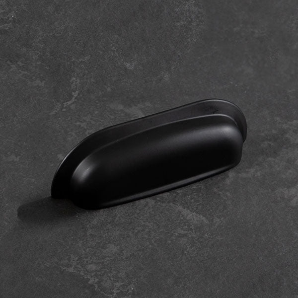Momo Handles New Hampton Wide Cup Pull 96mm Matt Black - The Blue Space