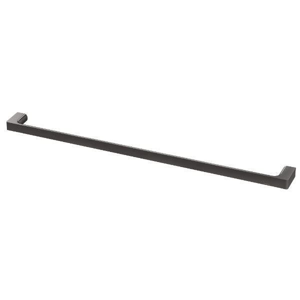 Phoenix Gloss Single Towel Rail - Brushed Carbon
