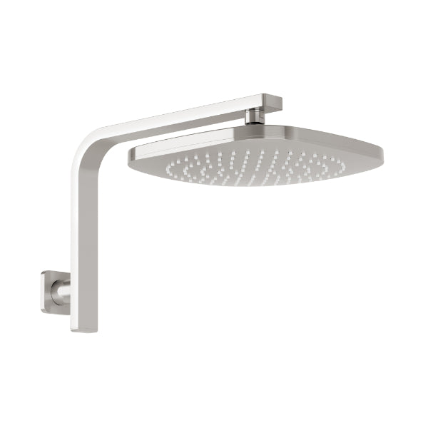 Phoenix Nuage Hi Rise Shower Arm & Rose Brushed Nickel - The Blue Space