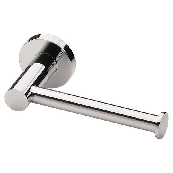 Phoenix Radii Toilet Roll Holder Round Plate Chrome - The Blue Space