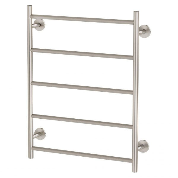 Phoenix Radii Towel Ladder Round Plate Brushed Nickel