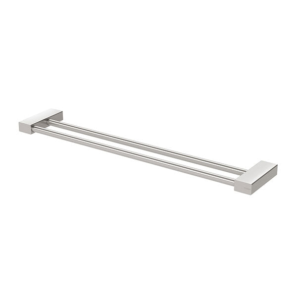 Phoenix Lexi MKII Double Towel Rail 600mm-800mm Brushed Nickel