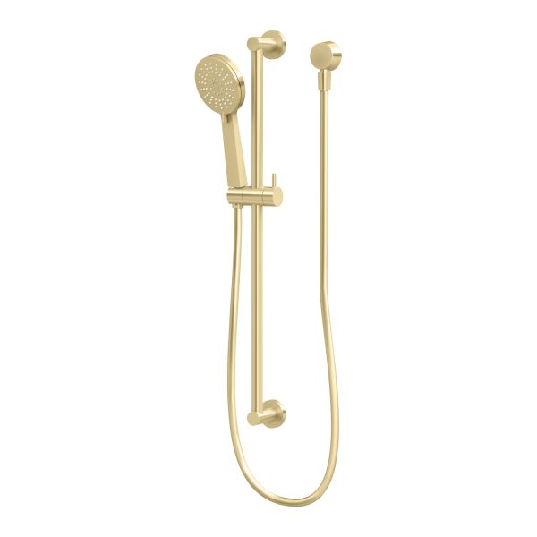 Phoenix Vivid Slimline Rail Shower - Brushed Gold