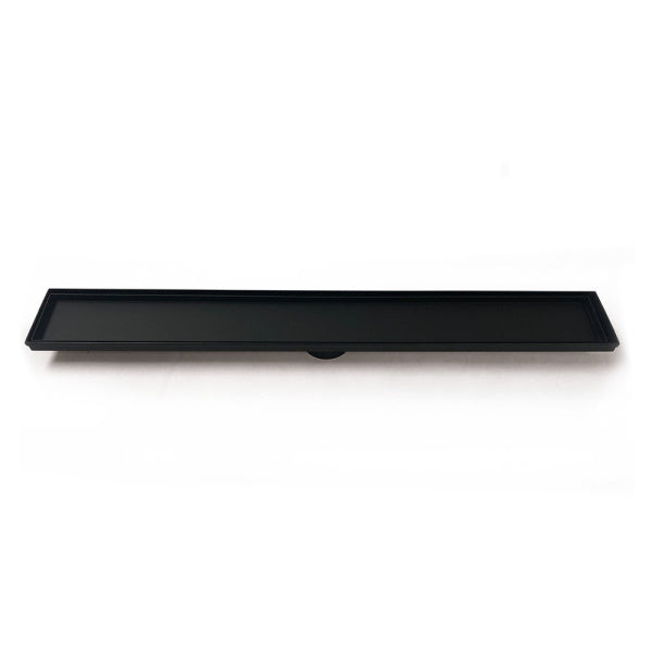 Radiant Tile Insert Linear Shower Grate Matt Black