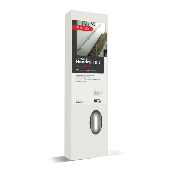 Rothley Internal Handrail Polished Stainless Steel Box - The Blue Space