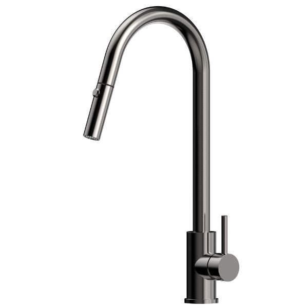 Suprema Xpress Fit Xacta Stainless Steel Retractable Sink Mixer Gun Metal