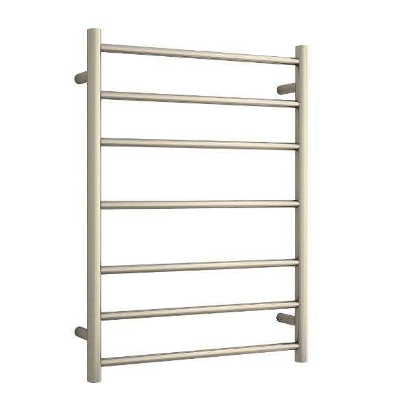 Thermogroup 7 Bar Heated Towel Ladder Brushed Nickel 600mm