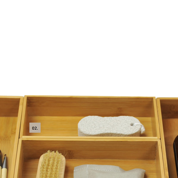 Timberline Modular Organiser System - Bamboo Box 100mm x 200mm