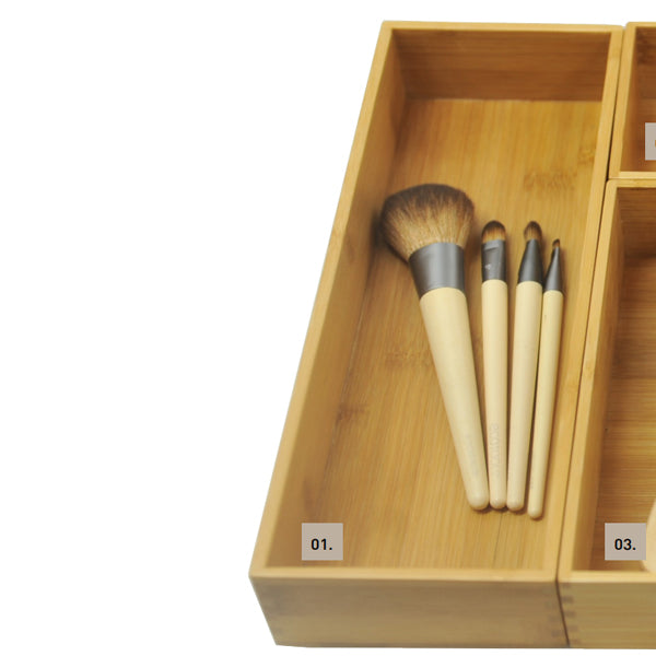 Timberline Modular Organiser System - Bamboo Box 100mm x 300mm