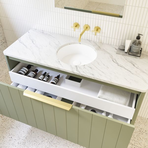Timberline Saba Wall Hung Vanity With Under Counter Basin