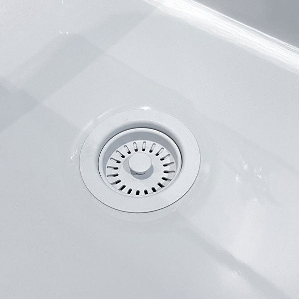 Turner Hastings 90 x 50mm Matte White Basket Waste