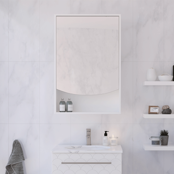 Timberline Pure Bliss Shaving Cabinet 600mm Online at The Blue Space