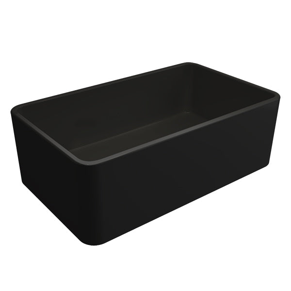 Turner Hastings Novi 75 x 46 Fine Fireclay Butler Sink - Matte Black