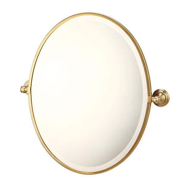 Turner Hastings Mayer Pivot Oval Mirror 620mm x 538mm - Brushed Brass