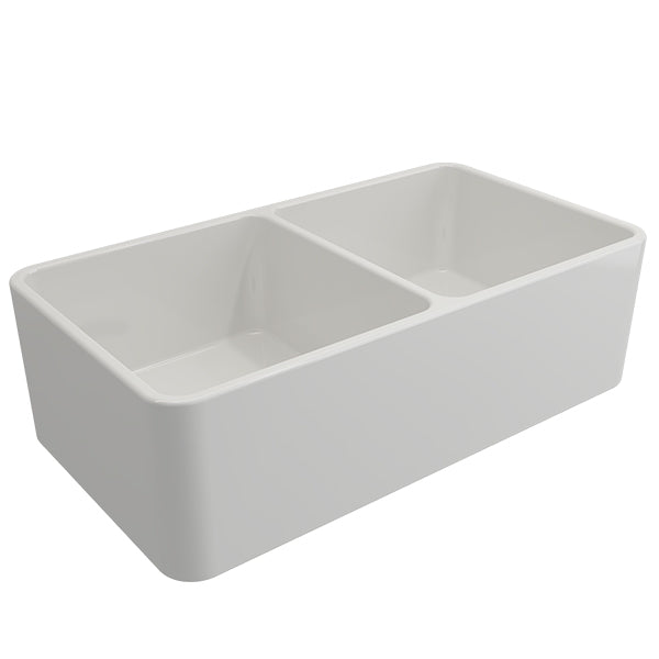 Turner Hastings Novi 85 x 46 Fireclay Double Butler Sink, Universal Front