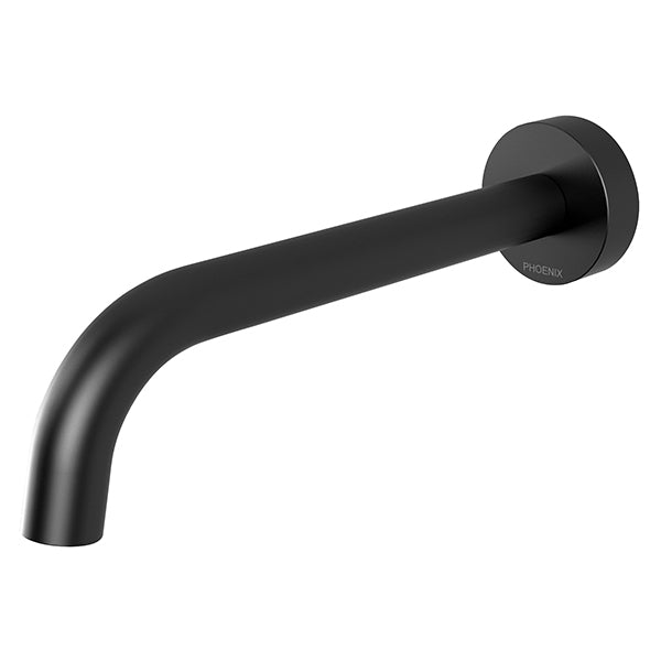 Phoenix Vivid Slimline 180mm Wall Basin Outlet - Matte Black