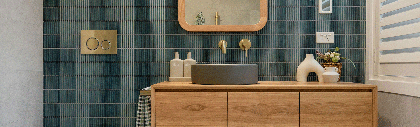 The Blue Space Coastal Master Bathroom Makeover