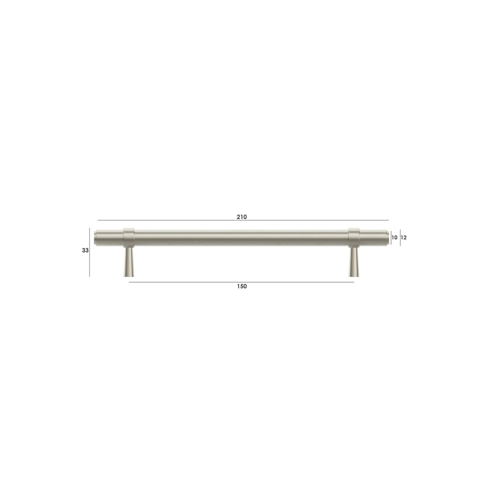 Otti Astor 210mm Pull Handle Brushed Nickel