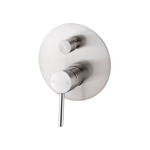 Nero Dolce Shower Mixer With Diverter Brushed Nickel