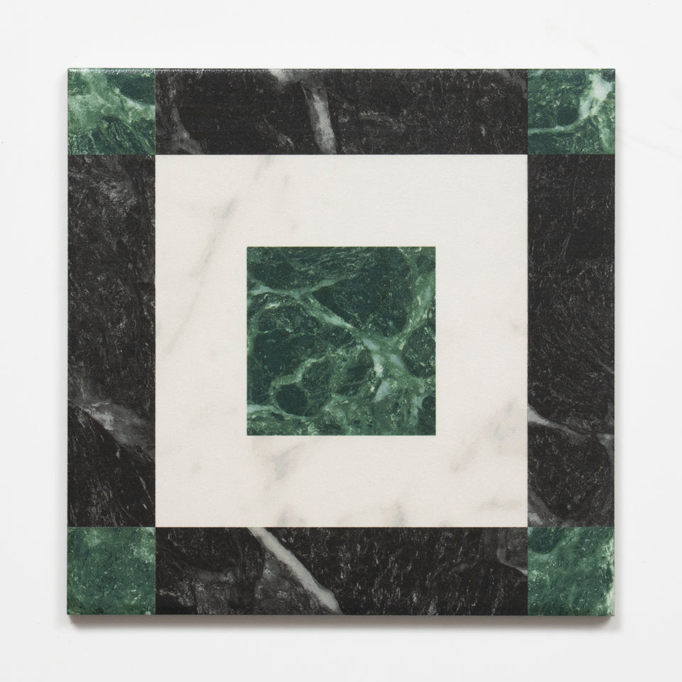 Matrix Tessellated Marble Look Matte Porcelain Tile P3 200mm x 200mm