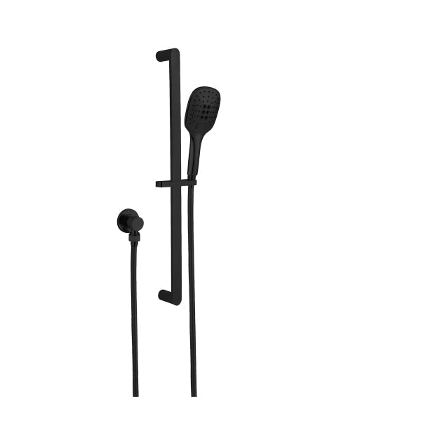 Nero Bianca Shower Rail Matte Black