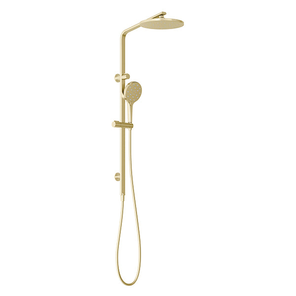 Phoenix Tapware Oxley Twin Rail Shower Brushed Gold
