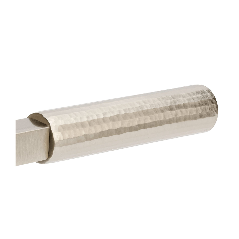 Zanda Zurich Hammered Passage Lever Set Brushed Nickel