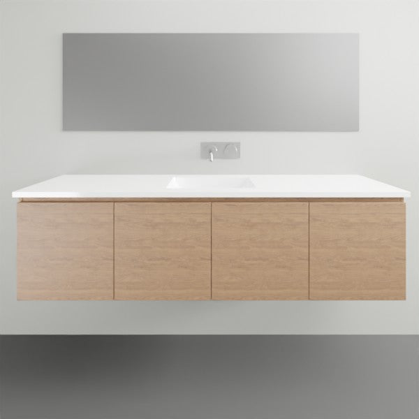 ADP Glacier Lite All Door Slim Vanity with Ceramic Top - 1500mm Centre Bowl | The Blue Space