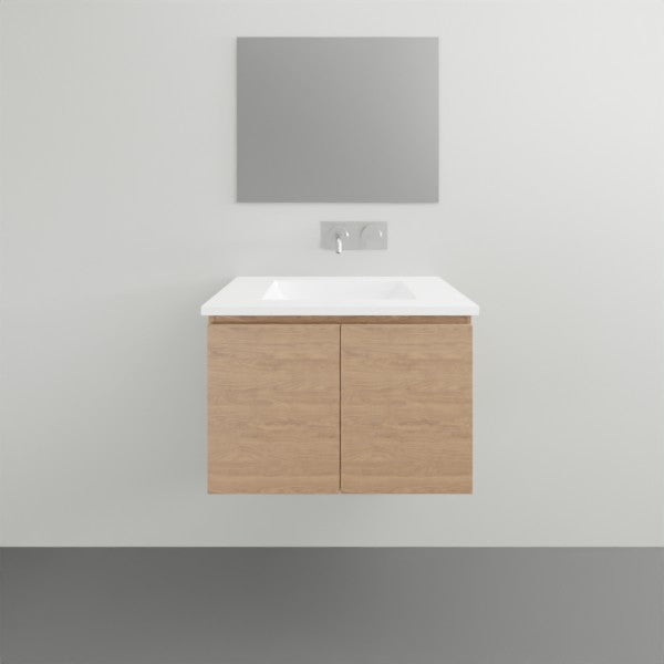 ADP Glacier Lite All Door Slim Vanity with Ceramic Top - 600mm Centre Bowl | The Blue Space