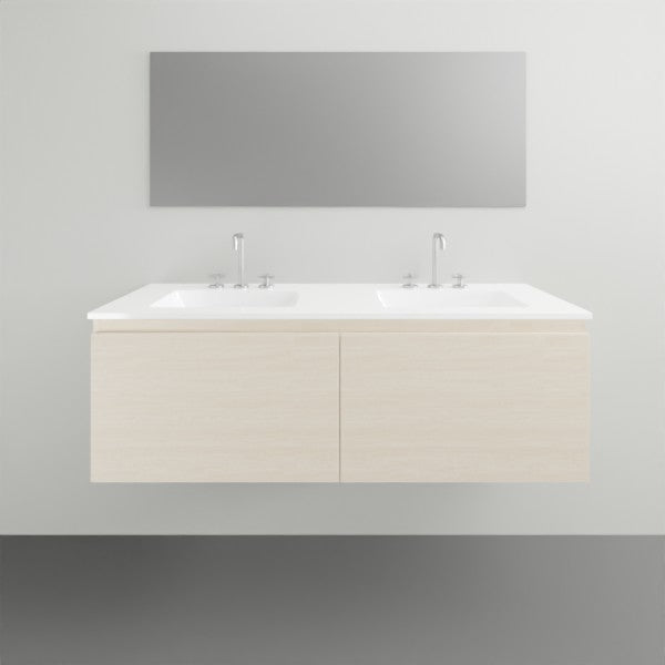 ADP Glacier Lite All Drawer Slim Vanity with Ceramic Top