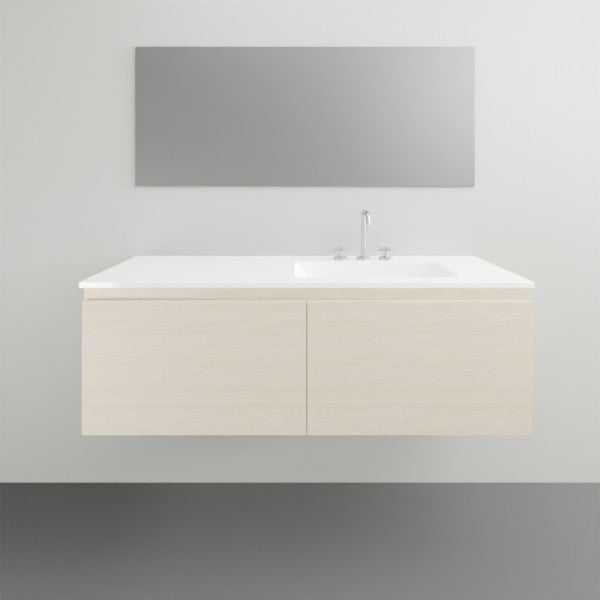 ADP Glacier Lite All Drawer Slim Vanity with Ceramic Top