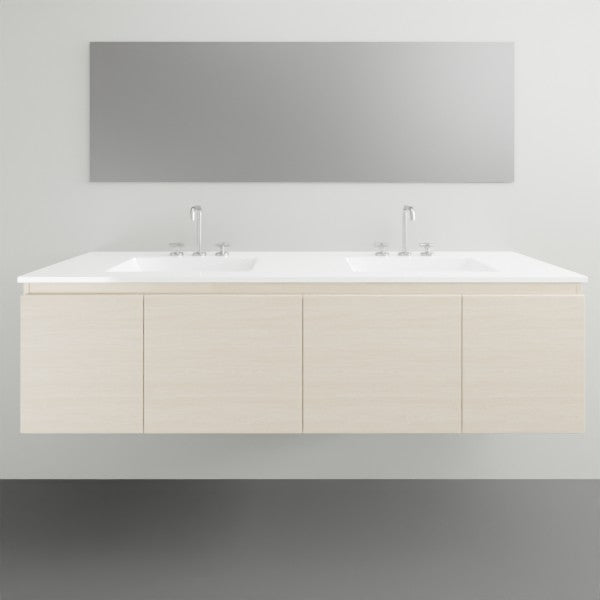 ADP Glacier Lite Door and Drawer Slim Vanity with Ceramic Top
