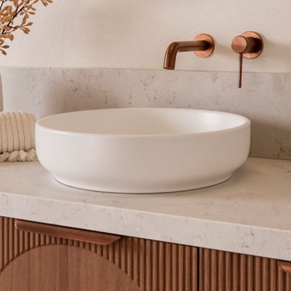 ADP Monroe 400mm Above Counter Basin Matte White
