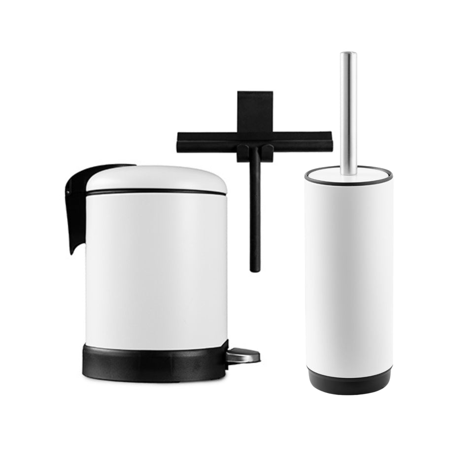 Bao Bathroom Bundle (Bin, Brush, Squeegee)
