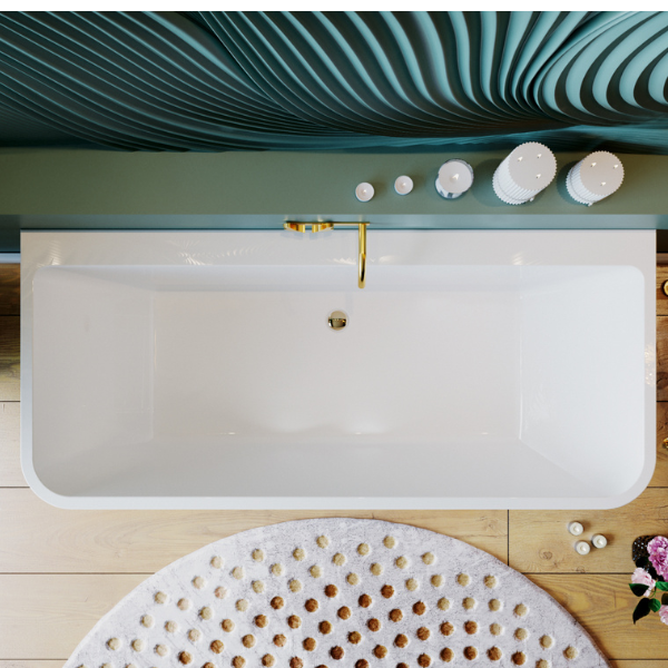 BelBagno Alto Back-to-Wall Bathtub 1700mm