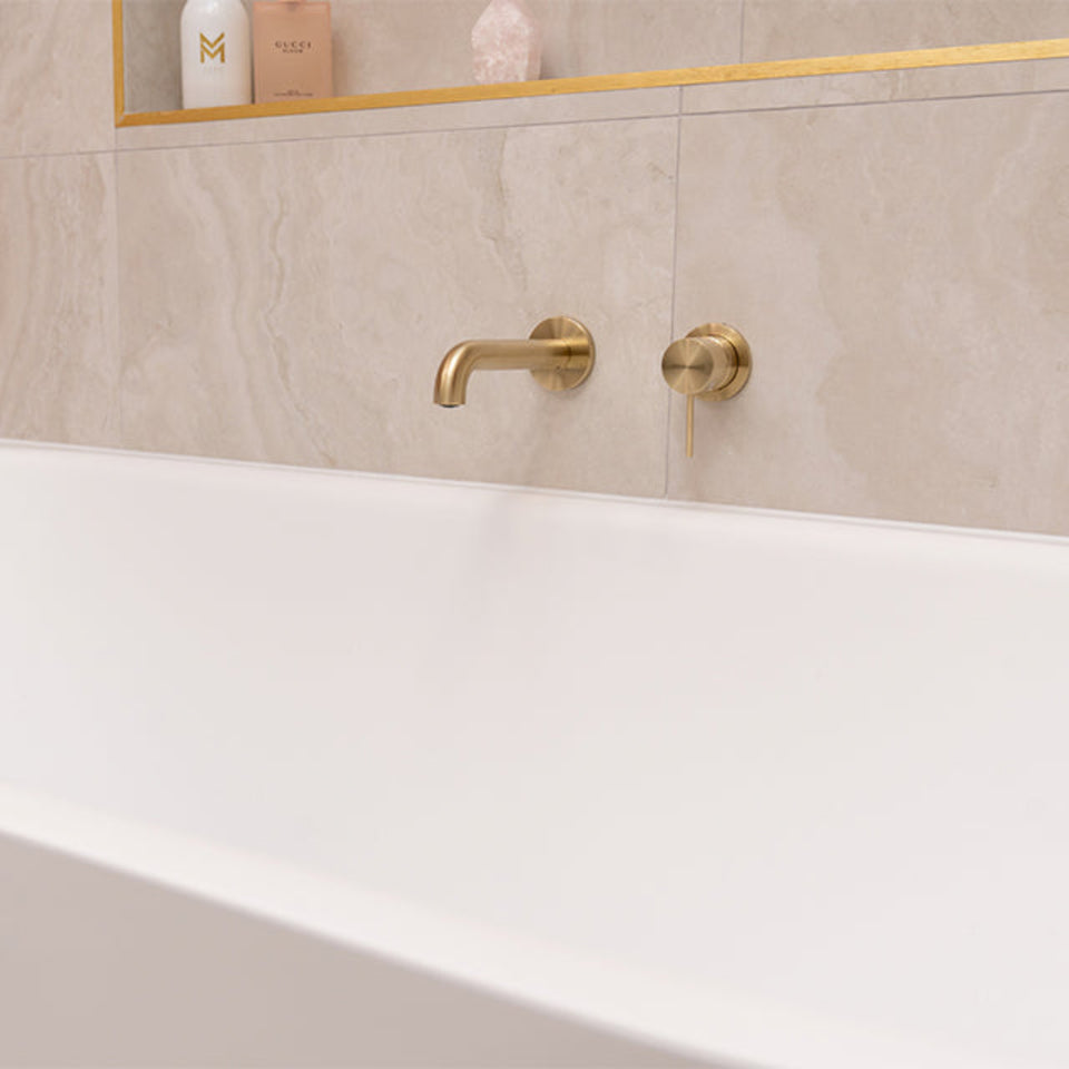 Bao Elegant 1500mm Back to Wall Bath - Matte White