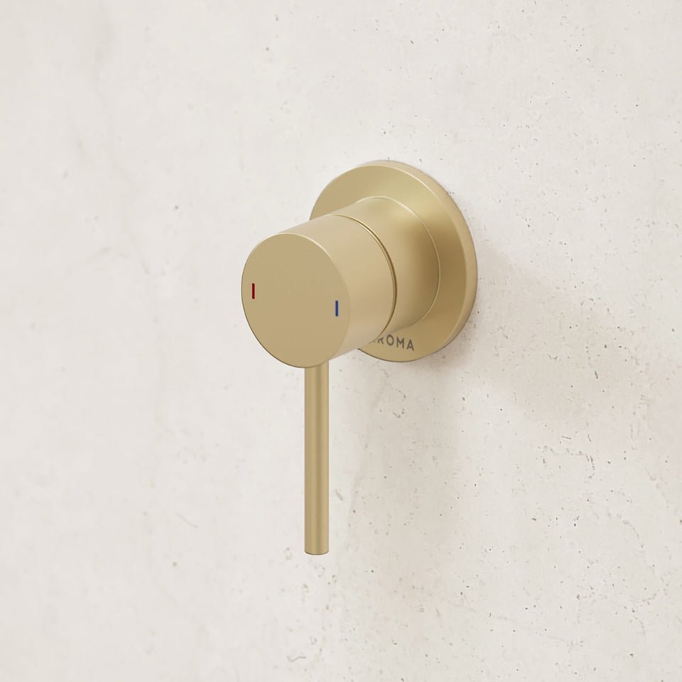 Caroma Liano II Bath/Shower Mixer Brushed Brass