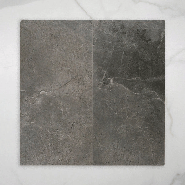 Casuarina Charcoal Honed Porcelain Tile 300x600mm