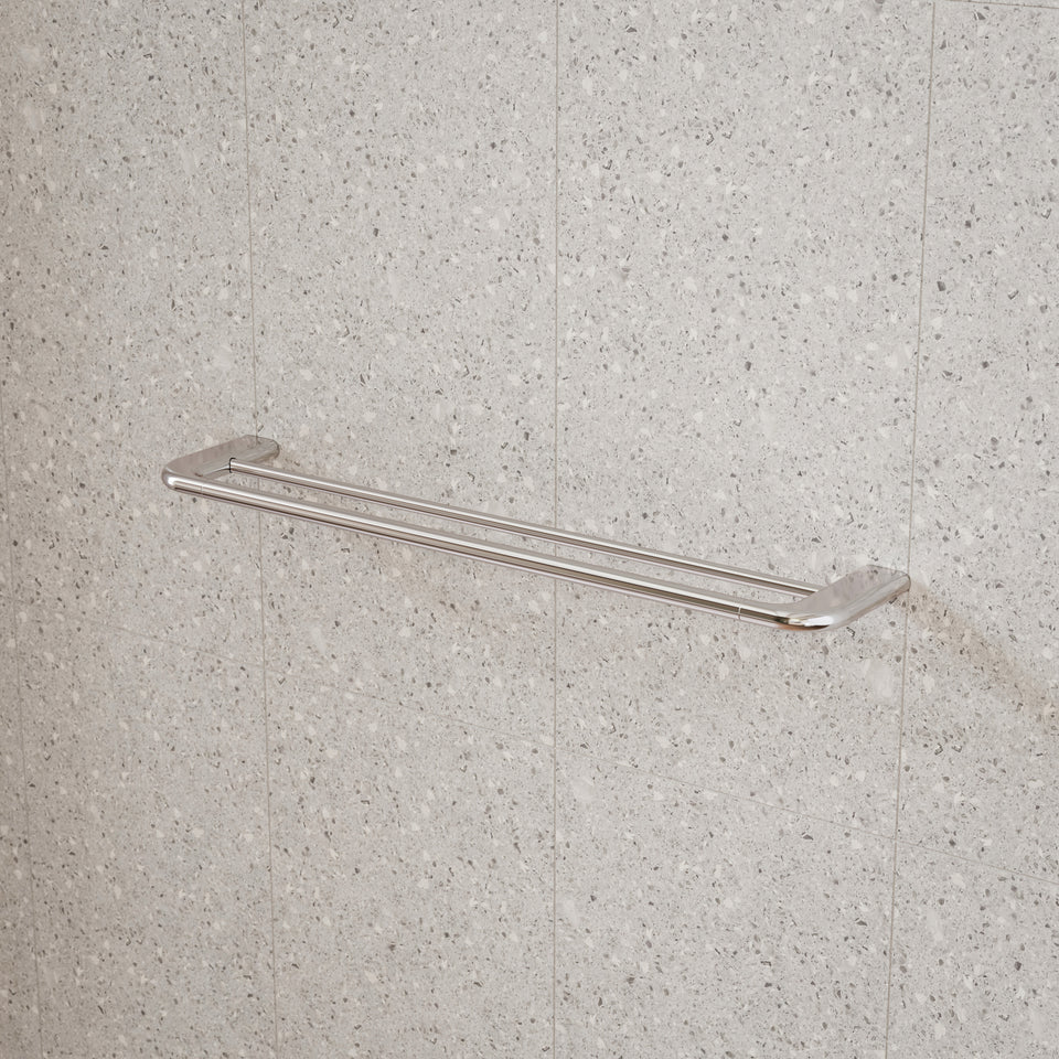 Caroma Contura II 620mm Double Towel Rail - Chrome