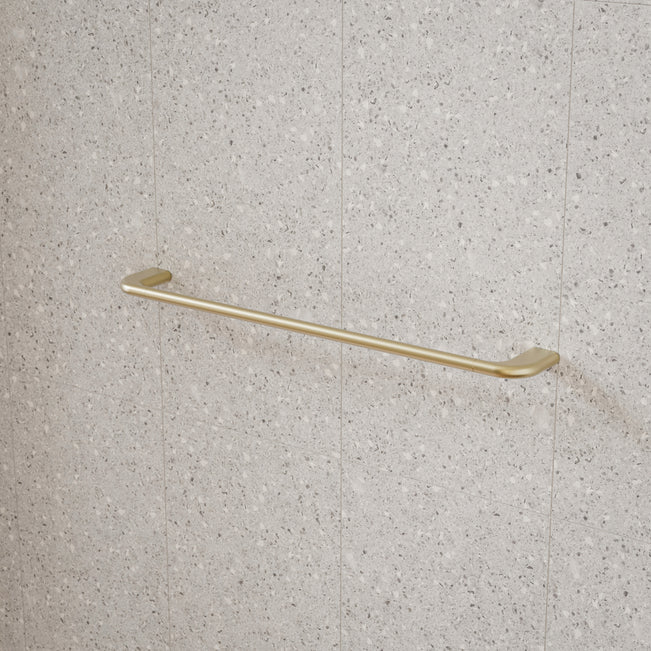 Caroma Contura II 620mm Single Towel Rail - Brushed Brass