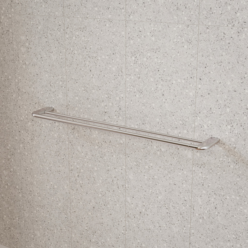 Caroma Contura II 820mm Double Towel Rail - Chrome
